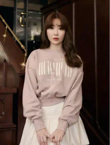 하립투 Cherish 오버사이즈 스웨트셔츠
