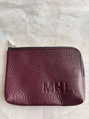 [ 새상품 미사용 ] MHL 코인 케이스 와인색