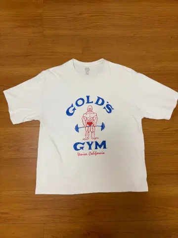 GOLD'S GYM 화이트 T셔츠 M 사이즈