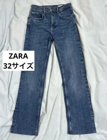 ZARA 자라 바이라이즈 크롭 데님 팬츠 32