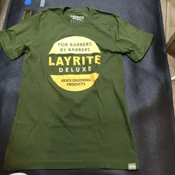 LAYRITE DELUXE 티셔츠 S 사이즈 올리브 그린