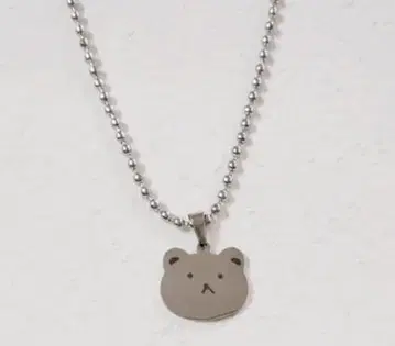 곰 얼굴 목걸이