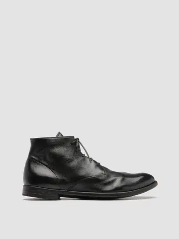 ARC 513 Black Leather Ankle Boots 42
