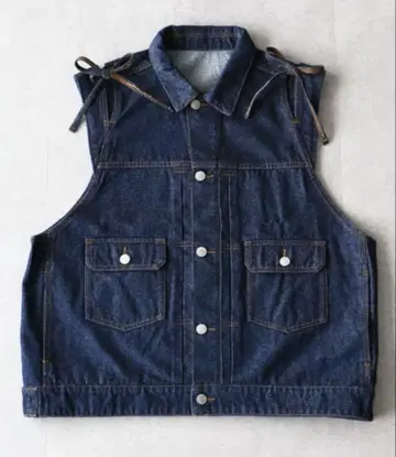 CRAFT STANDARD BOUTIQUE 데님 리본 베스트