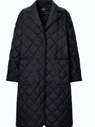 새상품 유니클로C 웜 퍼프 (퍼프 테크) 오버사이즈 코트 S