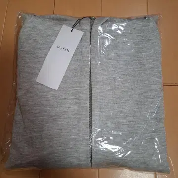 anyFAM 그레이 풀 지퍼 후디 후드티
