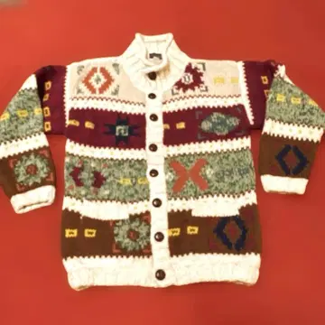 빈티지 카우 가디건