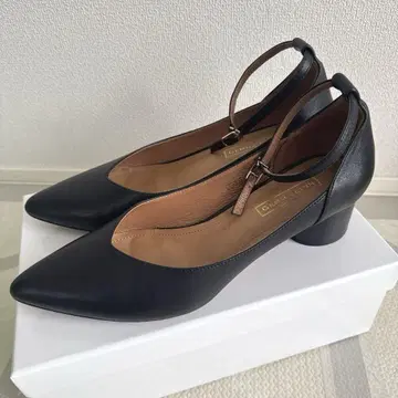 제마린 스트랩 펌프스 24.5cm 블랙