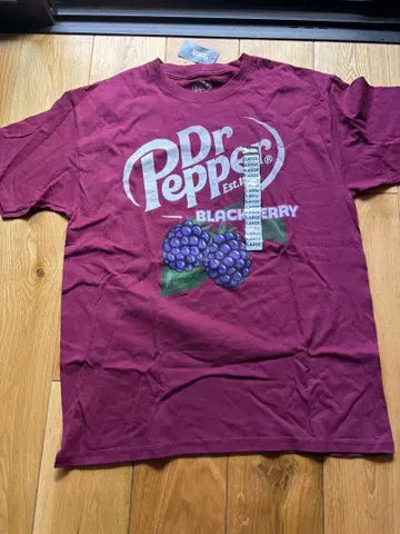 Dr Pepper 블랙베리 T셔츠 L사이즈