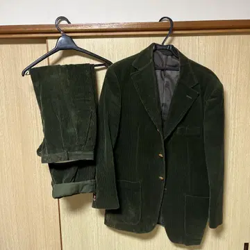 다크 그린 코듀로이 캐주얼 수트