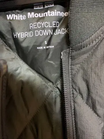 White Mountaineering 유니클로 하이브리드 다운 자켓