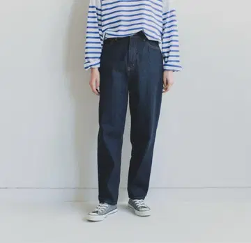 북유럽 생활 잡화점 테이퍼드 데님 인디고 M 사이즈