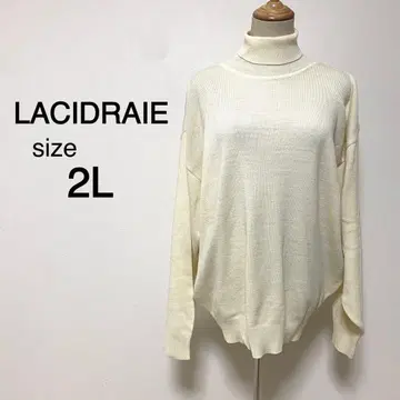 LACIDRAIE 화이트칼라 터틀넥 니트