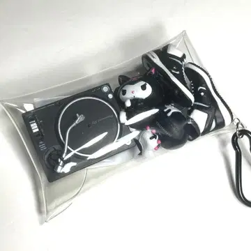 가챠 파우치 블랙 계열 쿠로미 턴테이블 컨버스 레코드