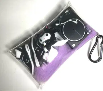 가챠 파우치 블랙 계열 쿠로미 턴테이블 컨버스 레코드