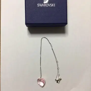 Swarovski 핑크 하트 목걸이