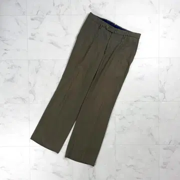 INCOTEX 스트레이트 핏 슬랙스 팬츠 카키 46 *GD1046