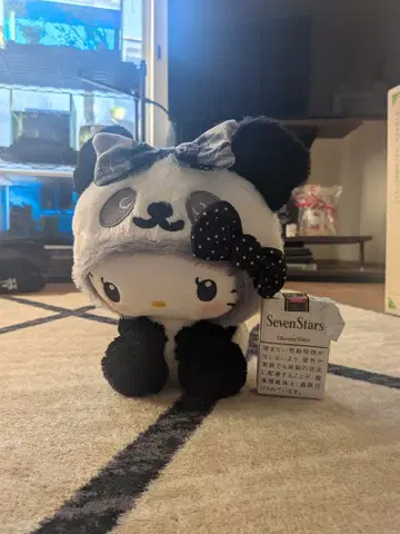헬로키티 팬더 모자 봉제 인형