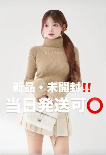 다리치 스무스 퍼 리브 니트탑