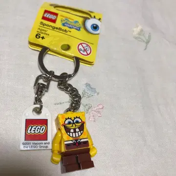 스펀지밥 미사용 키링 LEGO 레고