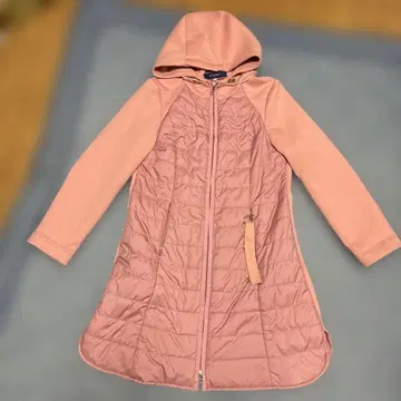 M'S GRACY 후드 부착 퀼팅 롱 자켓