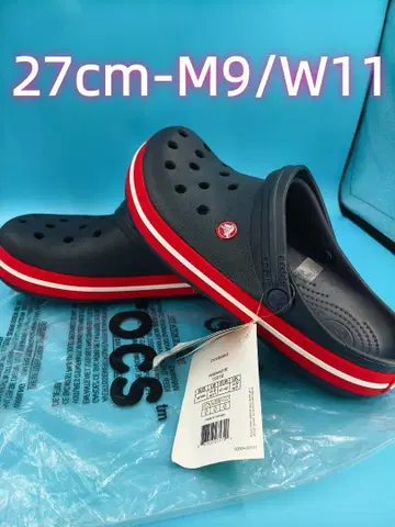 Crocs 클로그 샌들 27cm 네이비/레드 1