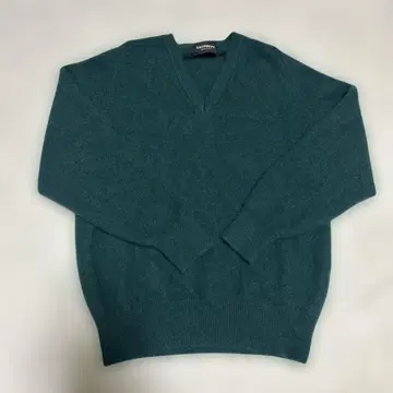 캐시미어 V넥 스웨터 다크 그린 L 사이즈