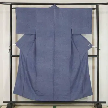 S 사이즈 150cm 네이비 순수 실크 상어 코몬 캐주얼 다도 a700
