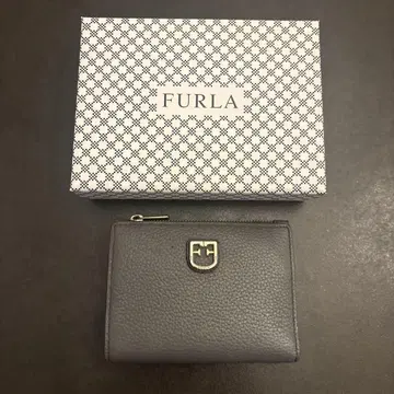 FURLA 그레이 접이식 지갑 수납 가방 박스 포함