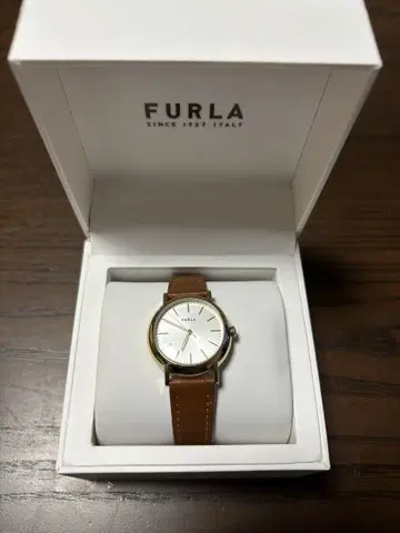 FURLA 손목시계 골드 브라운