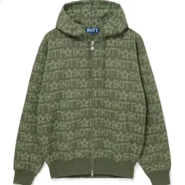 BoTT Bones Zip Hoodie 보트 후드티 후디 올리브 L
