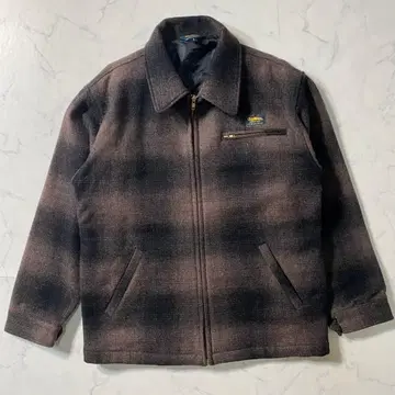 [컨디션 최상] 오슈코슈 블루종 옴브레 체크 80s~90s 빅 사이즈