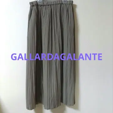 새상품 GALLARDAGALANTE 플리츠 롱 스커트 M