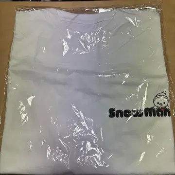 SnowMan T셔츠 로고ver 화이트