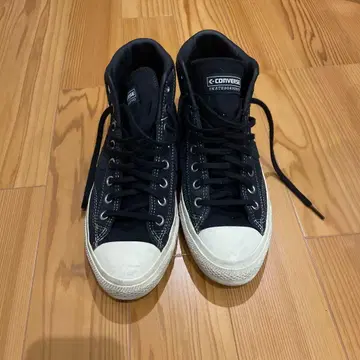 컨버스 스케이트보딩 리액트 블랙 하이컷