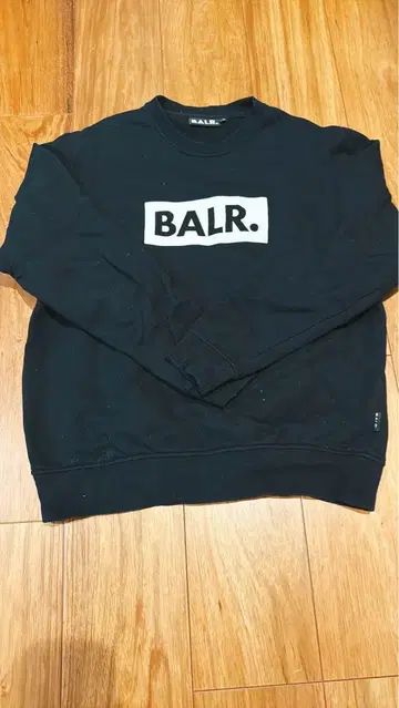 BALR. 블랙 크루넥 맨투맨