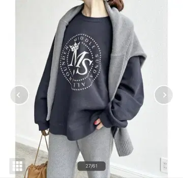 Spick & Span 테니스 클럽 맨투맨 속기모 트레이닝복 루즈핏