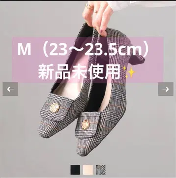 비비안 컬렉션 스퀘어토 골드 파츠 플레이트 힐 펌프스
