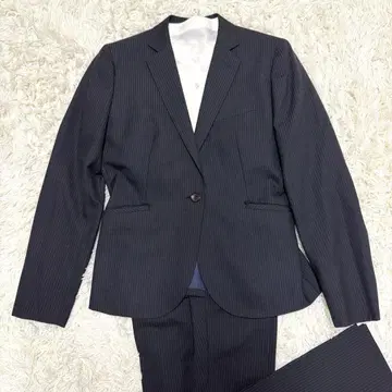 오리히카 셋업 상하의 여성 수트 네이비 네이비 스트라이프