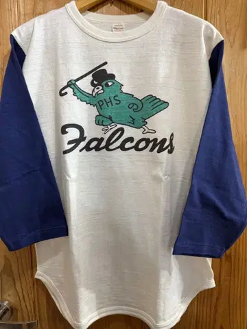 WAREHOUSE Falcons 7부 소매 베이스볼 T셔츠 L 사이즈