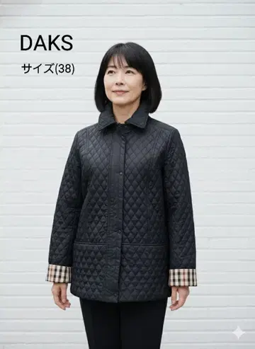 새상품급 (38) DAKS 충전솜 퀼팅 자켓