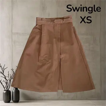 Swingle 여성용 랩 스커트 XS 무릎 기장