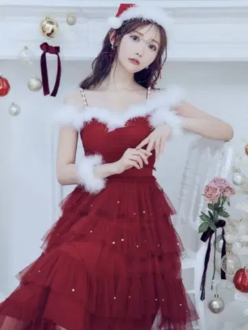 sugar nine 롱 드레스 M 로브 드 플뢰르