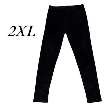 빅 사이즈 남성용 맨투맨 팬츠 벨로아 소재 블랙 2XL