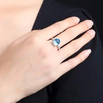 천연 토파즈 반지 f