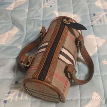 체크 무늬 미니어처 백
