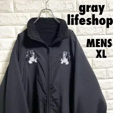 새상품급 gray lifeshop 나일론 보아 자켓 리버서블 XL