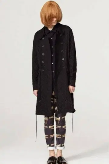 샤리프 자카드 트렌치코트