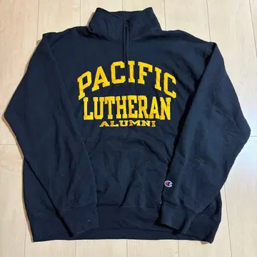 Champion 하프 지퍼 맨투맨 블랙 XL