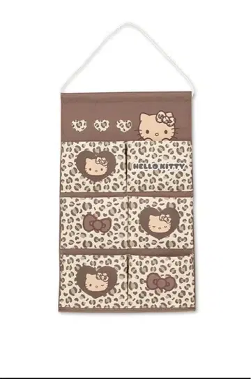 아베일 키티 워 포켓 일광화상 갸루 브라운 레오파드 무늬